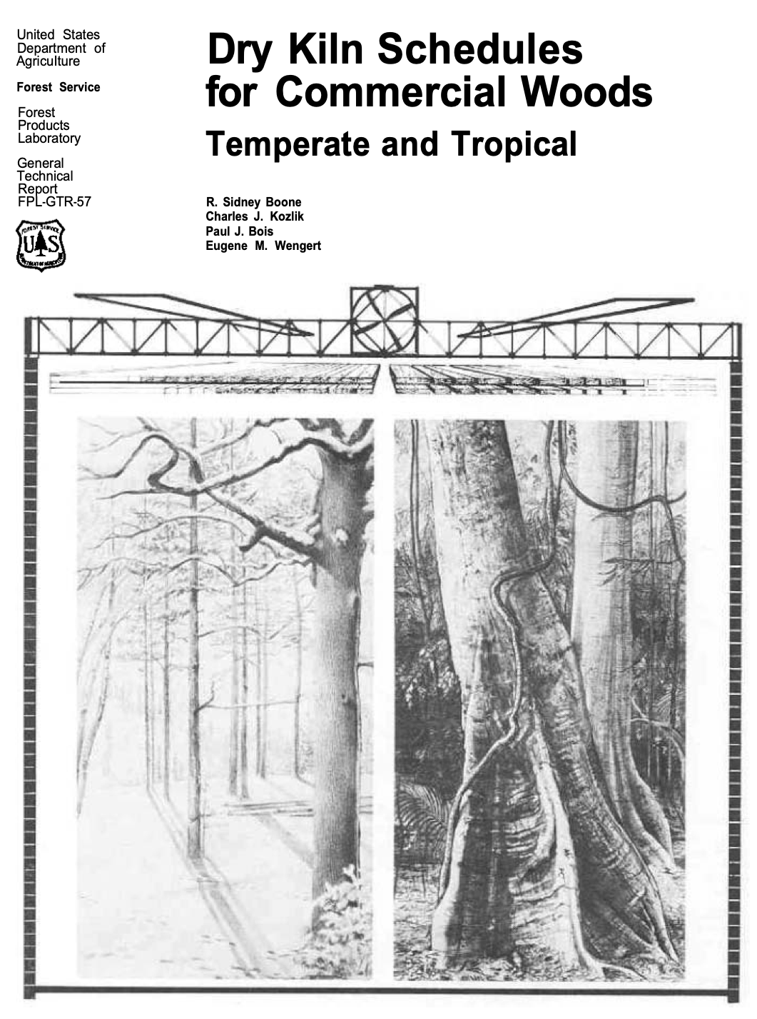 Dry Kiln Schedules for Commercial Woods Temperate and Tropical