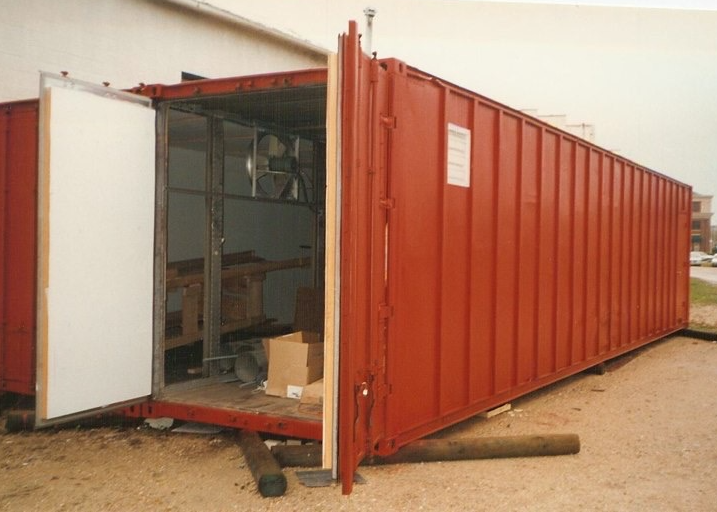 Global Energy shipping container lumber dry kiln from 1991