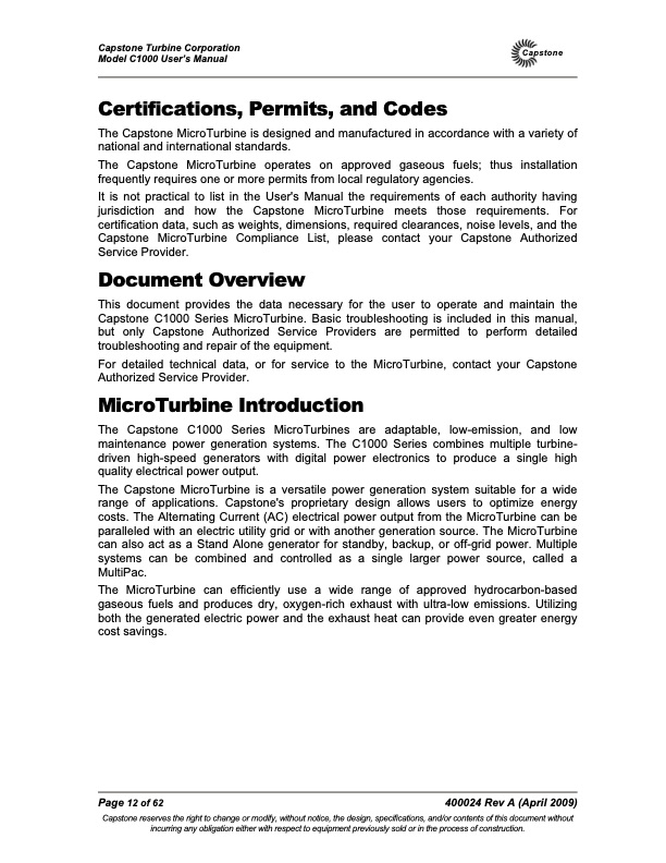 capstone-microturbine-c1000-series-users-manual-012