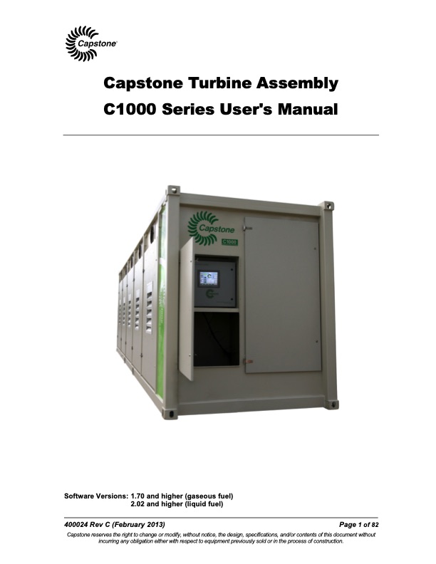 capstone-turbine-assembly-c1000-series-users-manual-001