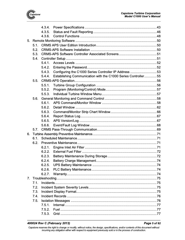 capstone-turbine-assembly-c1000-series-users-manual-005