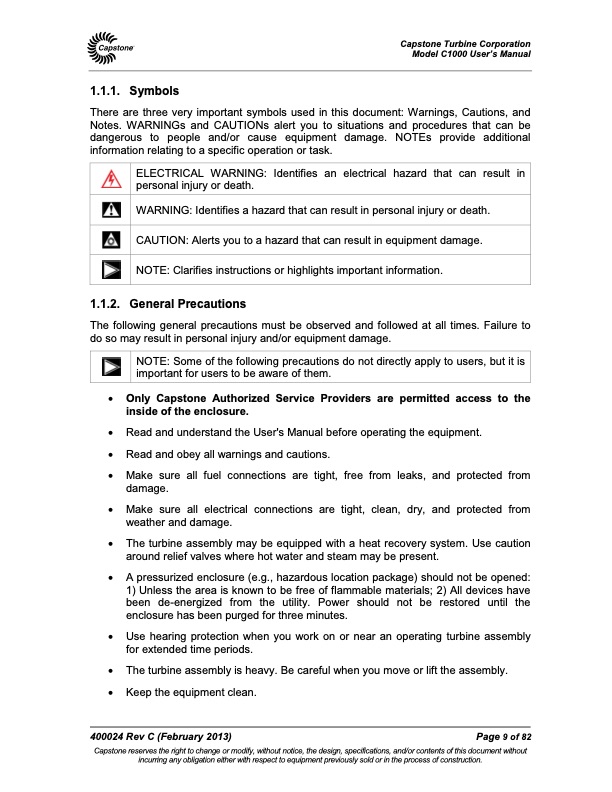 capstone-turbine-assembly-c1000-series-users-manual-009