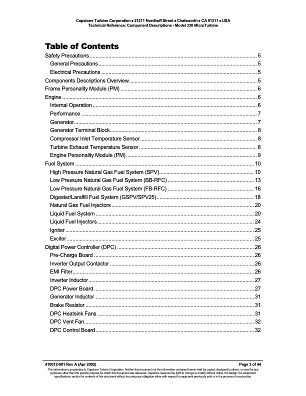 technical-reference-component-descriptions-capstone-model-33-003