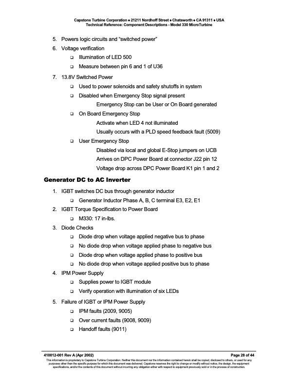 technical-reference-component-descriptions-capstone-model-33-028