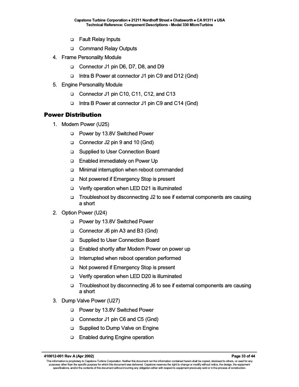 technical-reference-component-descriptions-capstone-model-33-033