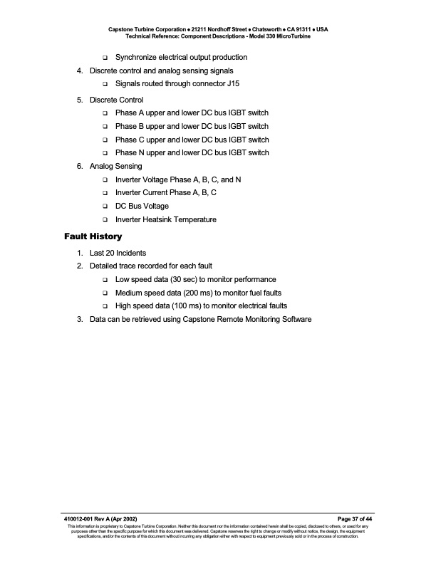 technical-reference-component-descriptions-capstone-model-33-037