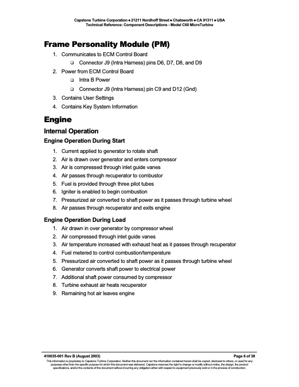 technical-reference-component-descriptions-capstone-model-c6-006
