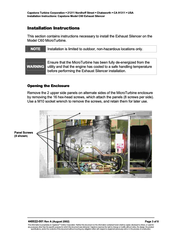 work-instructions-exhaust-silencer-installation-model-c60-003