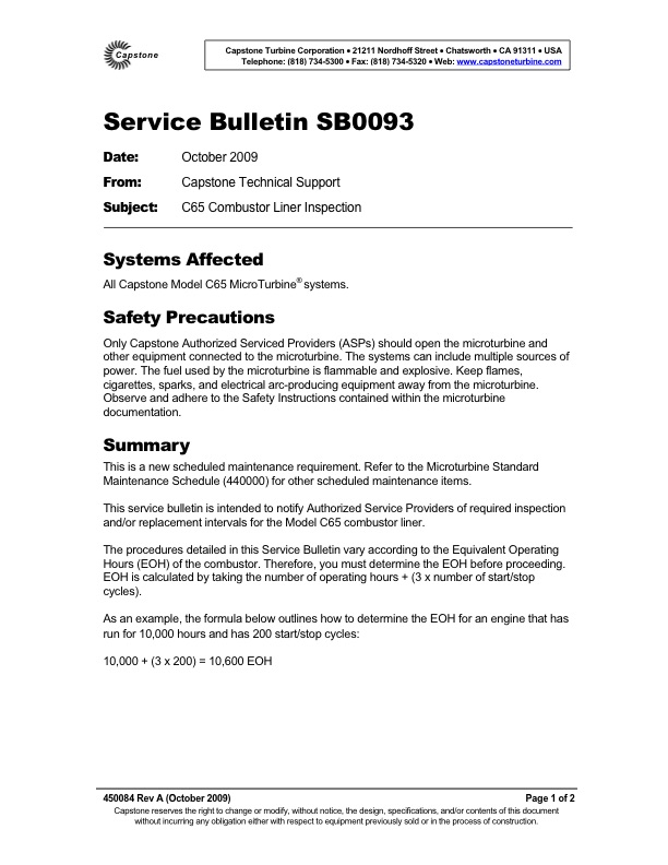  Supercritical Fluid Extraction SB0093_C65_Combustor_Liner_Replacement.pdf Page 001 