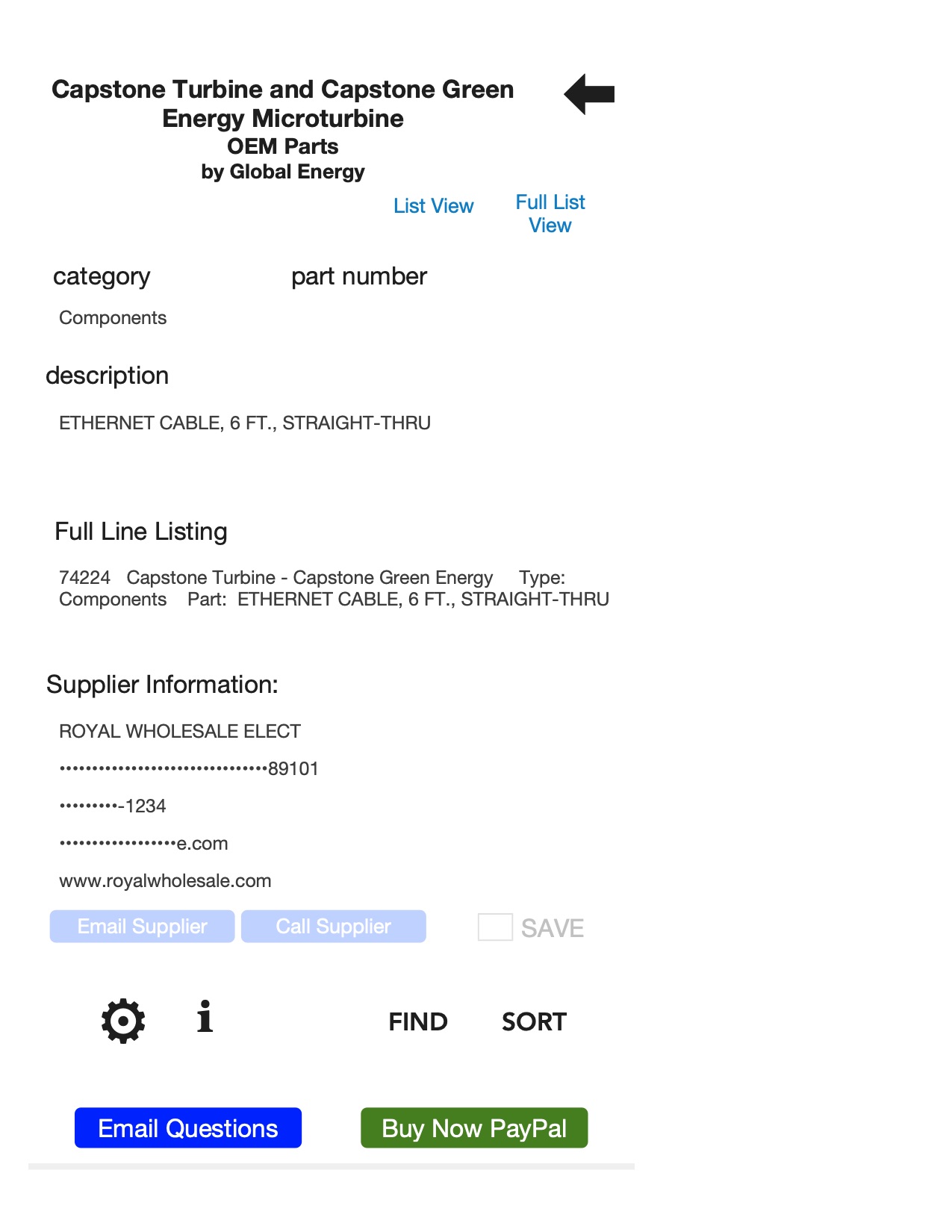 capstone-turbine-parts-listing-472-components-ethernet-cable-001</TD> <TD valign=