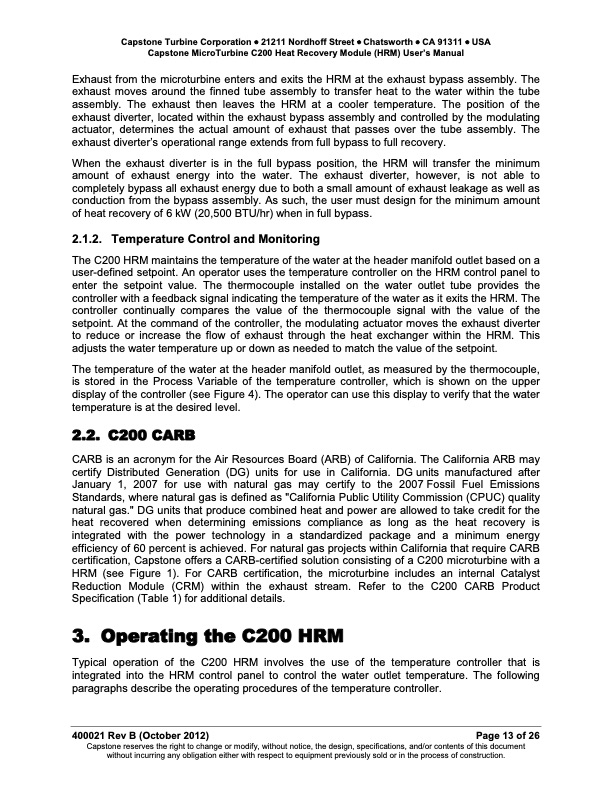 capstone-microturbine-c200-heat-recovery-module-hrm-users-ma-013