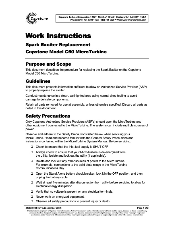 work-instructions-spark-exciter-replacement-capstone-model-c-001