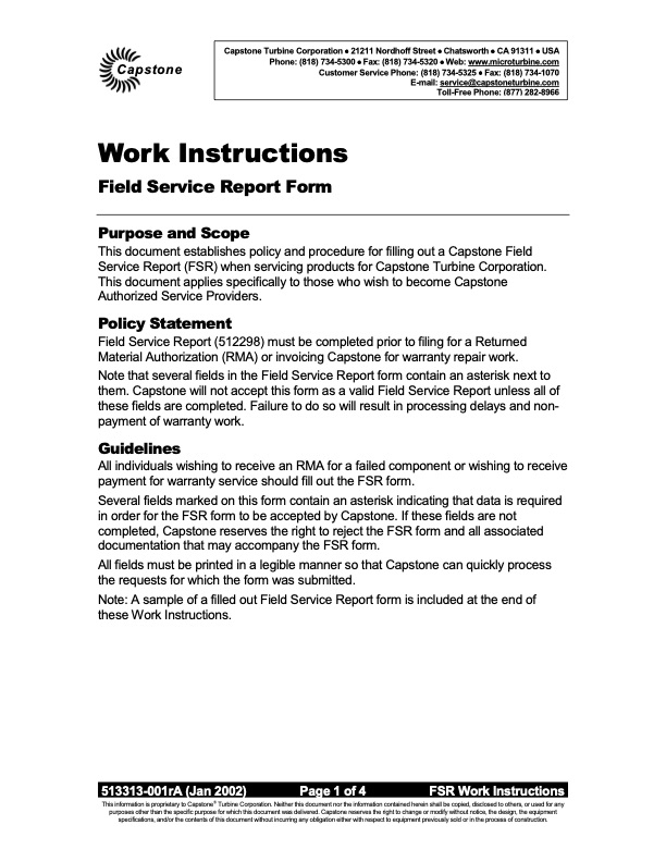 work-instructions-field-service-report-form-001