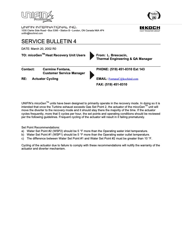 unigin-service-bulletin-4-heat-recovery-unit-users-001