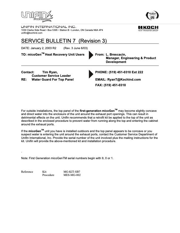 unigin-service-bulletin-7-heat-recovery-unit-users-001